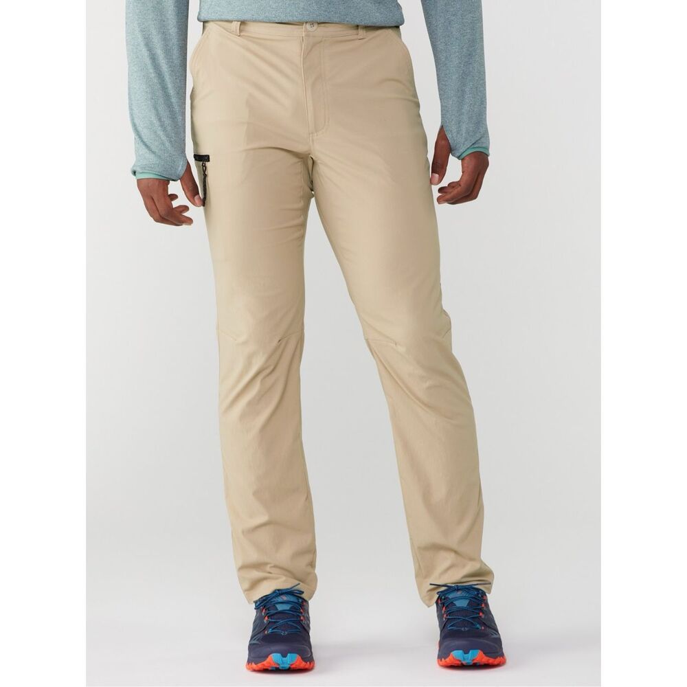 New REI Trailmade Pants - Men's - Mushroom Taupe (light khaki) 34” x 32”
